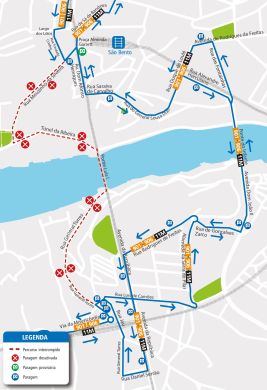 LINES 901-906-11M - ROUTE CHANGE - FILMING - RIBEIRA TUNNEL - PORTO